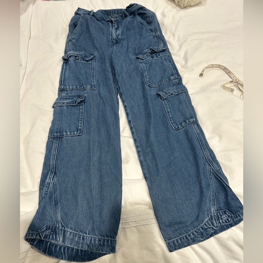 YFB Calvin denim trouser wide leg jeans pants